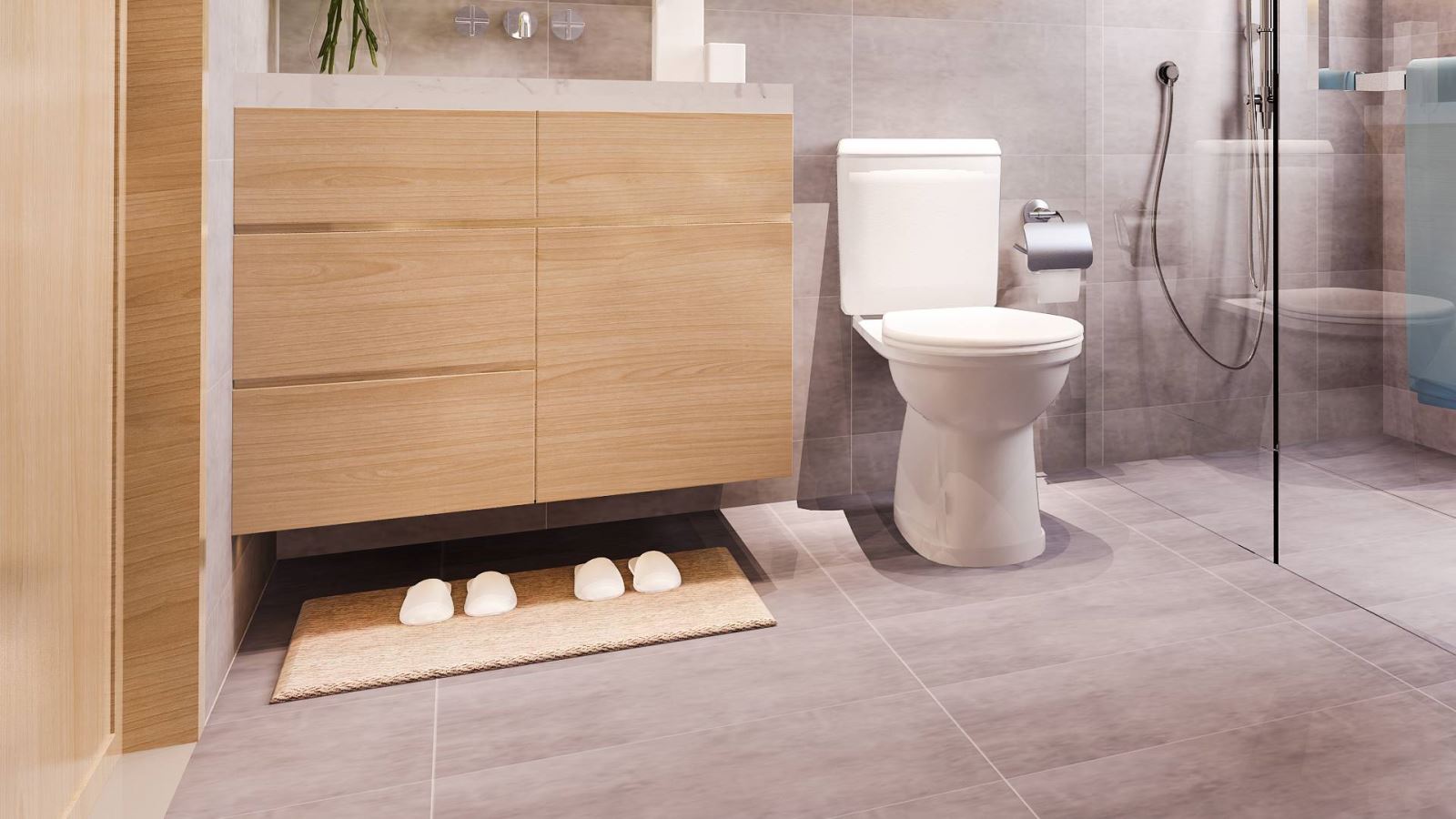 Waterproof vinyl flooring for bathrooms discount